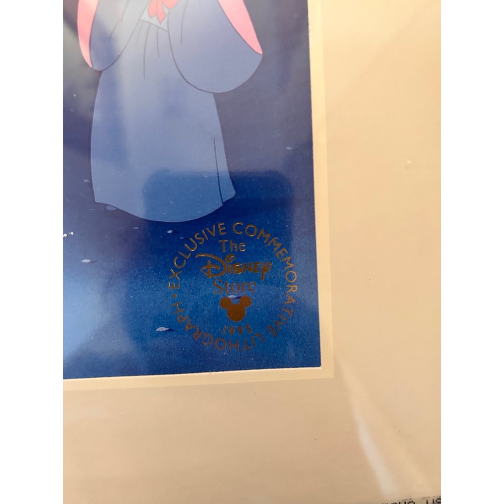 Disney Store 1995 Cinderella Commemorative Lithograph Framed Art 12x15 - Picture 2 of 3